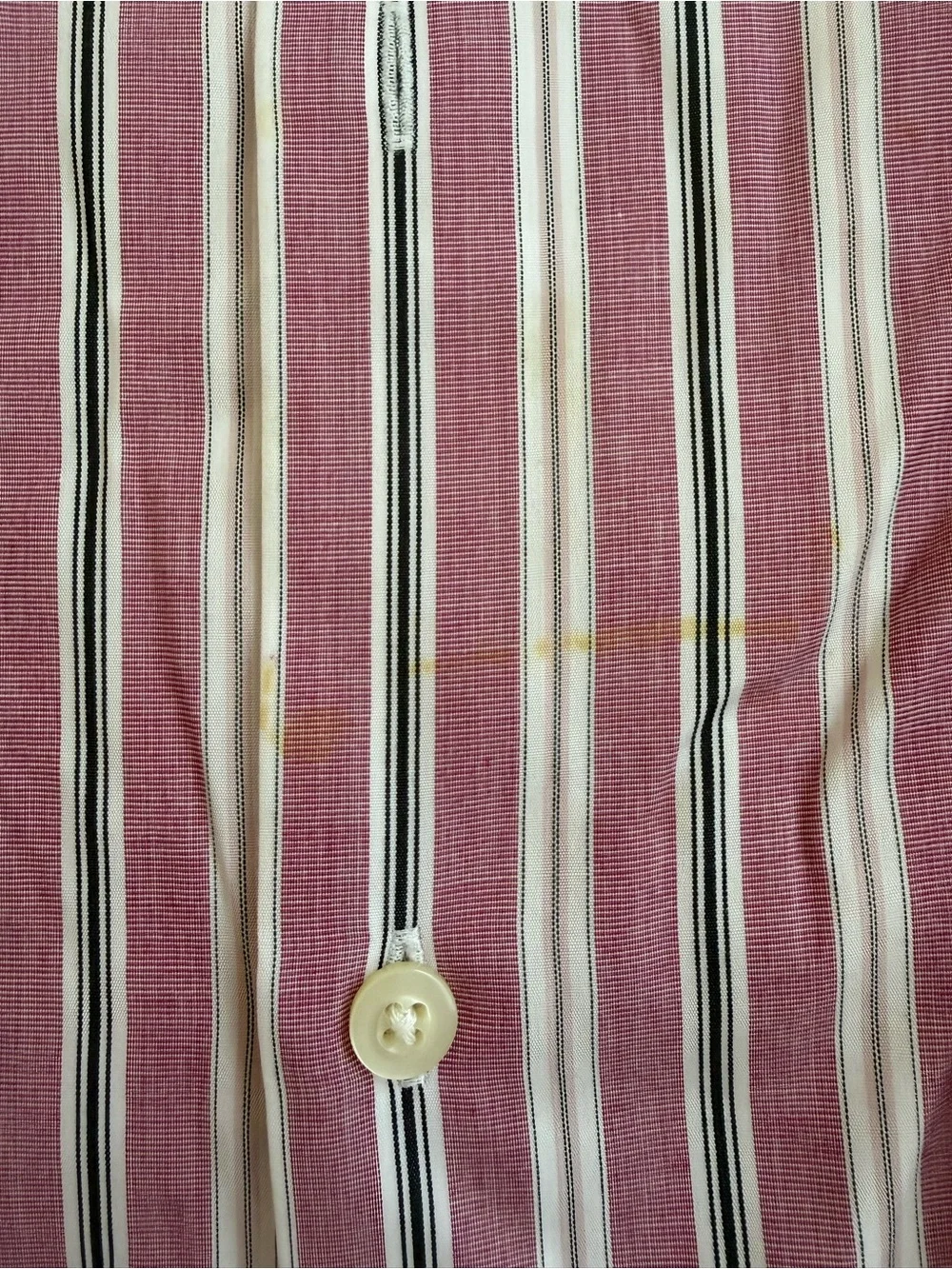 Banana Republic Slim Fit Striped Dress Shirt - Pink, White, Black